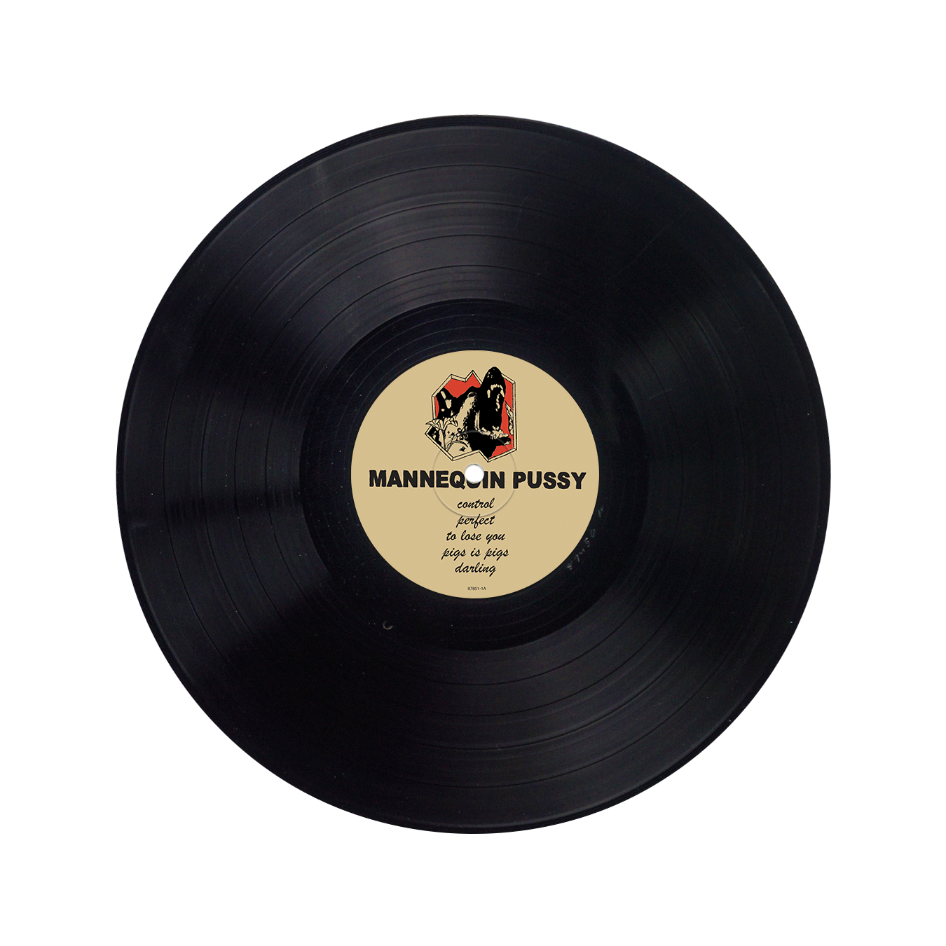 Mannequin Pussy vinyl LP for the album perfect, vinyl is black in color