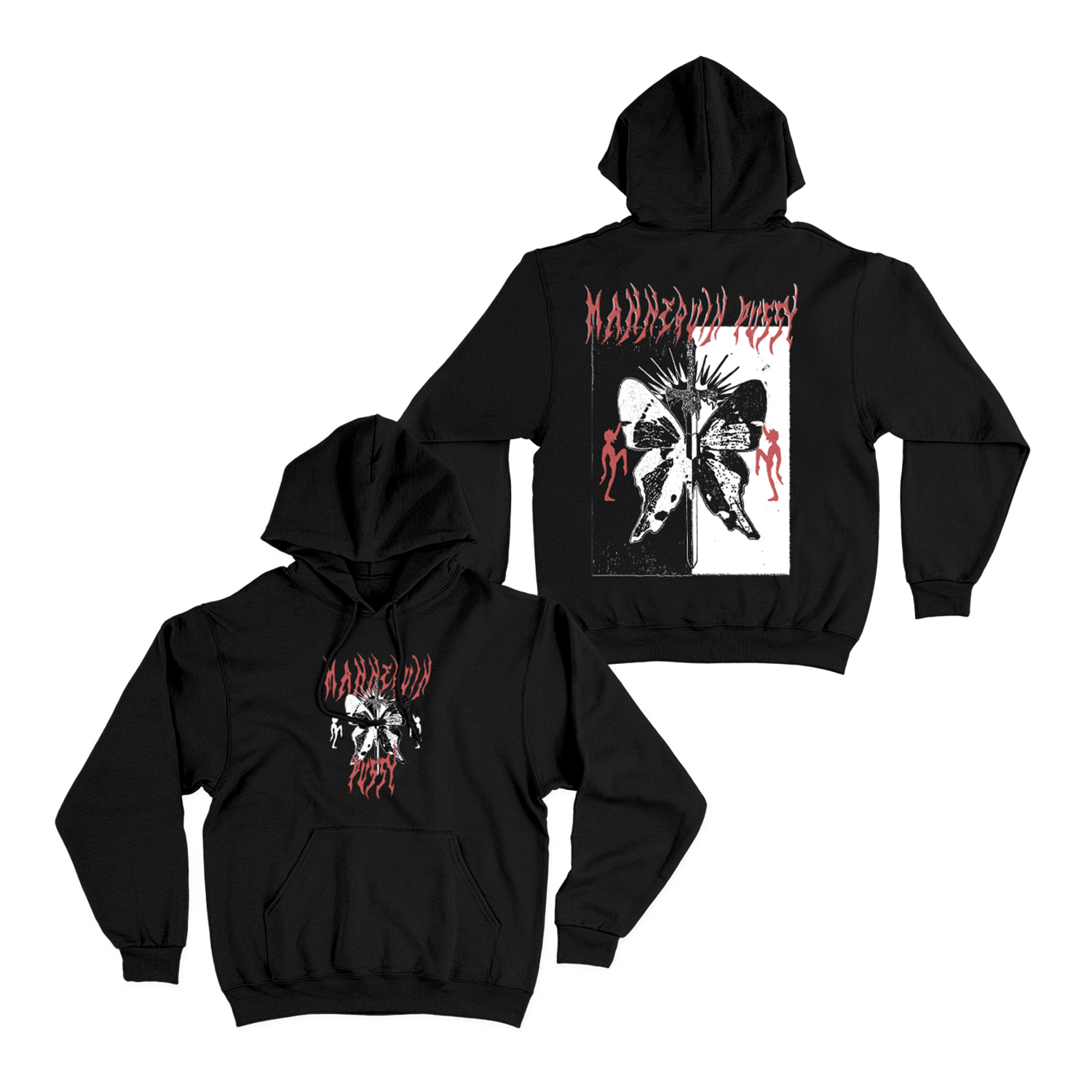 Butterfly Black Hoodie – Mannequin Pussy