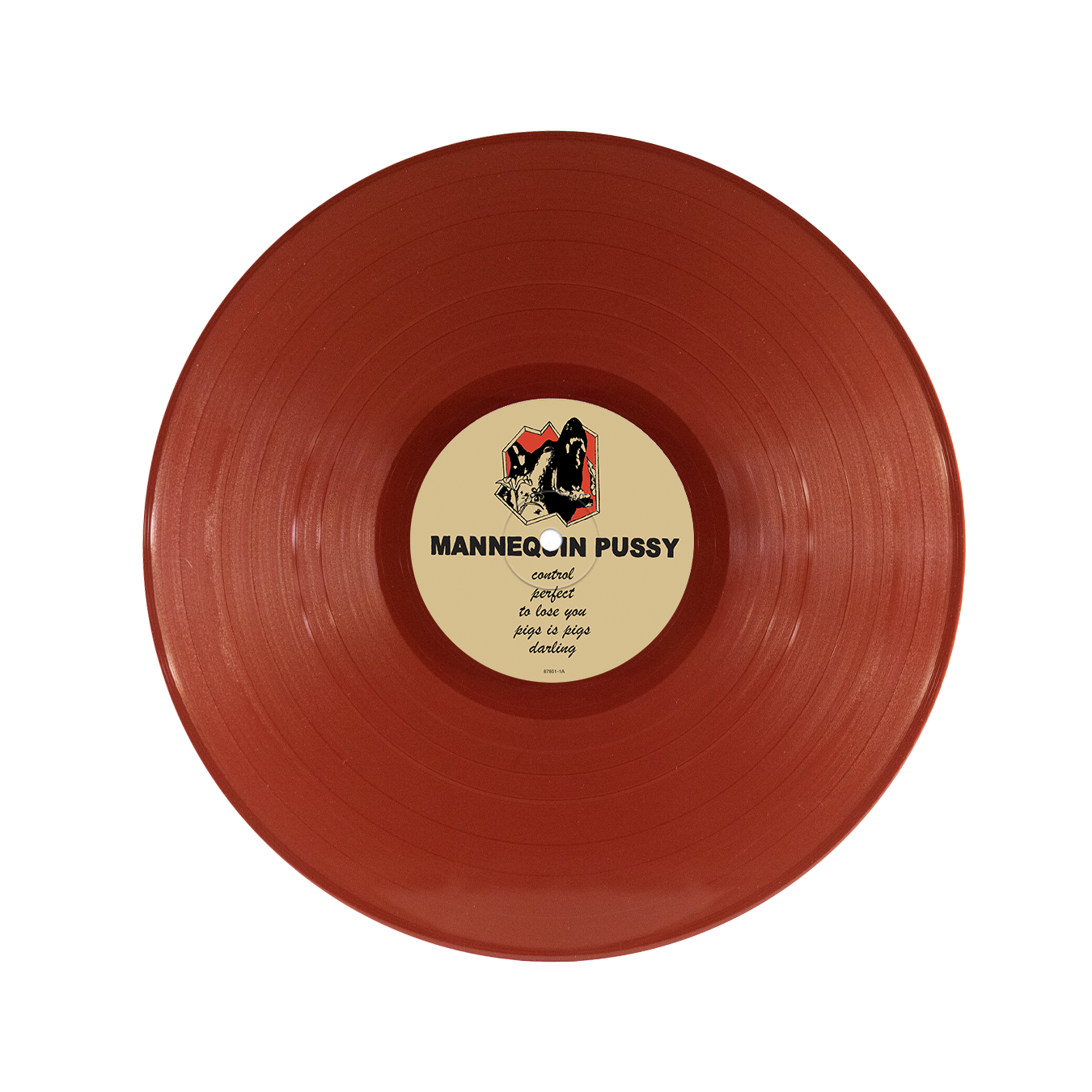Mannequin Pussy vinyl LP for the album perfect, vinyl is maroon in color